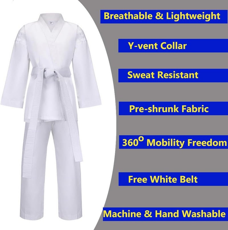 MSMAX Karate Gi for Kids Students Martial Arts Training Uniform with Belt for Judo and Karate Taekwondo Jiu Jitsu - Image 1